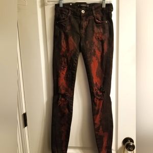 Womens Zara distressed jeans